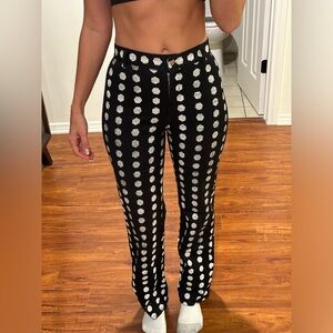 Rose Cuts Clothing Black Dice Pants!